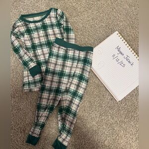 Little Sleepies Christmas plaid 2 piece 18-24 months